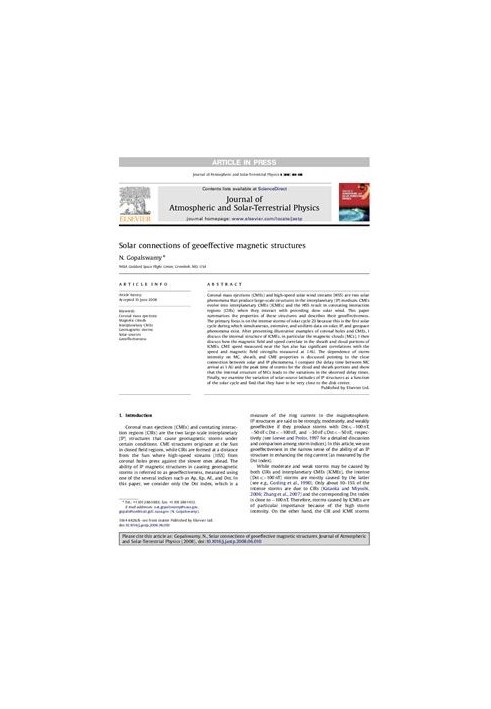 Solar connections of geoeffective magnetic structures