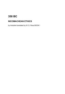 Nicomachean Ethics