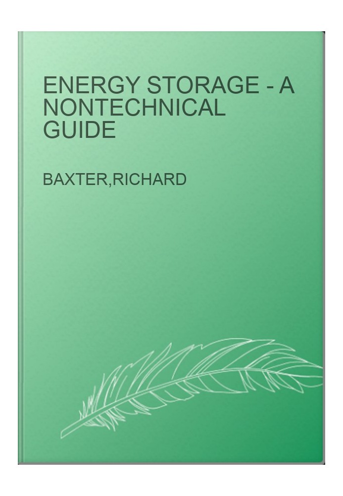 Energy Storage - A Nontechnical Guide