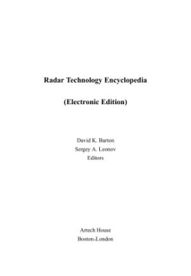 Radar Technology Encyclopedia (Radar Library S)