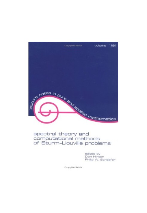 Spectral theory and computational methods of Sturm-Liouville problems Proc. Tennessee