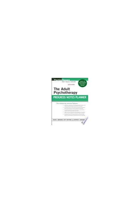 The Adult Psychotherapy Progress Notes Planner