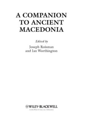 A companion to ancient Macedonia