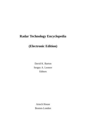 Radar Technology Encyclopedia (Radar Library S)