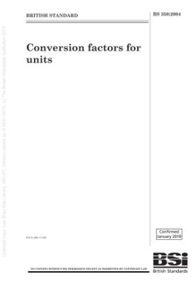 Conversion Factors for Units