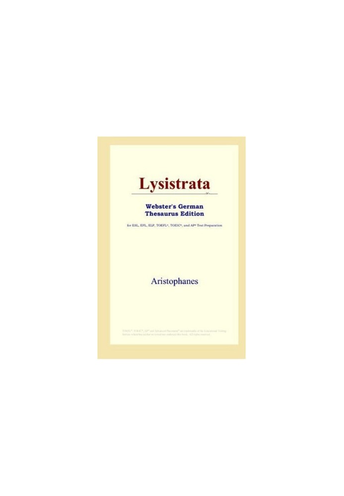 Lysistrata (Webster's German Thesaurus Edition)