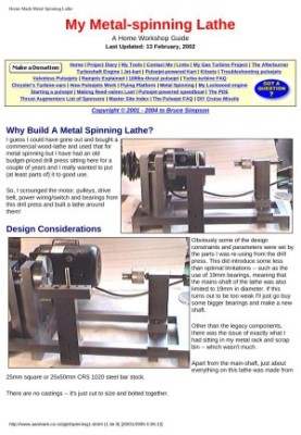 Home Made Metal Spinning Lathe