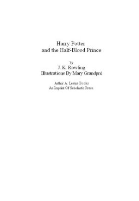 Harry Potter and the Half-Blood Prince