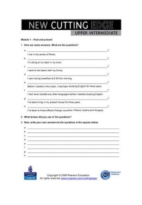 New Cutting Edge Upper Intermediate Worksheet