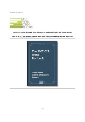 The 2007 CIA World Factbook
