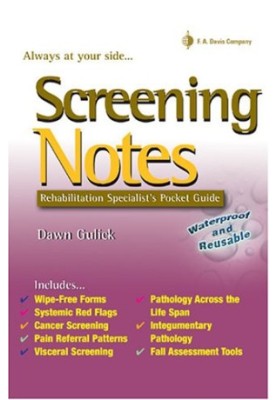 Screening Notes: Rehabilitation Specialist's Pocket Guide (Davis Notes S.)