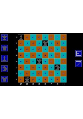 Mutual threats of chess pieces in numerical difference