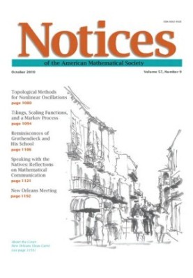Notices of the American Mathematical Society: Volume 57 Number 9 - October 2010