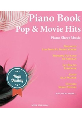 Piano Book Pop & Movies Hits: Piano Music - Piano Books - Piano Sheet Music - Keyboard Piano Book - Music Piano - Sheet Music