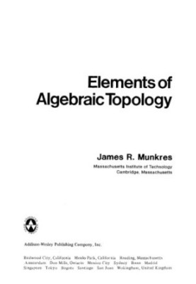 Elements of Algebraic Topology