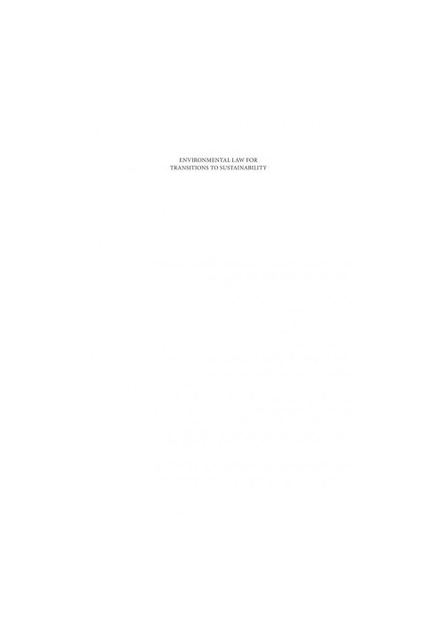 Environmental Law for Transitions to Sustainability