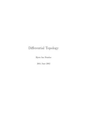 Differential Topology