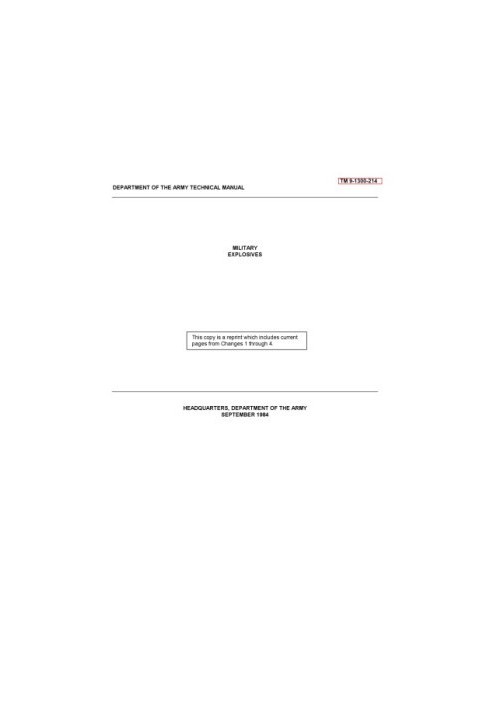 Military explosives [TM 9-1300-214] reprint 1984