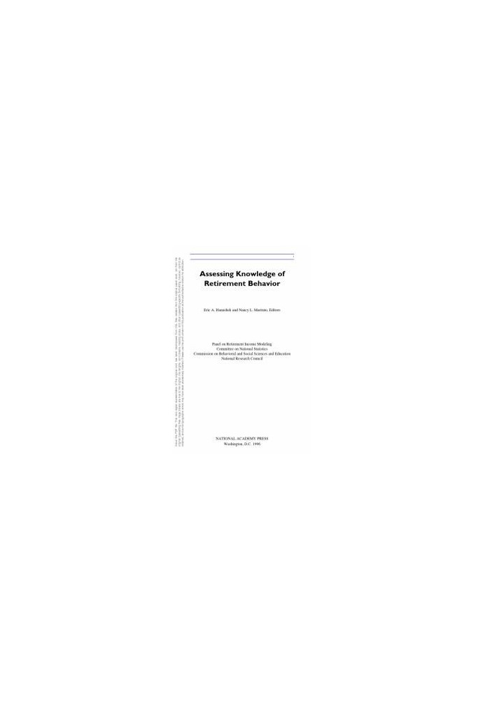Assessing Knowledge of Retirement Behavior
