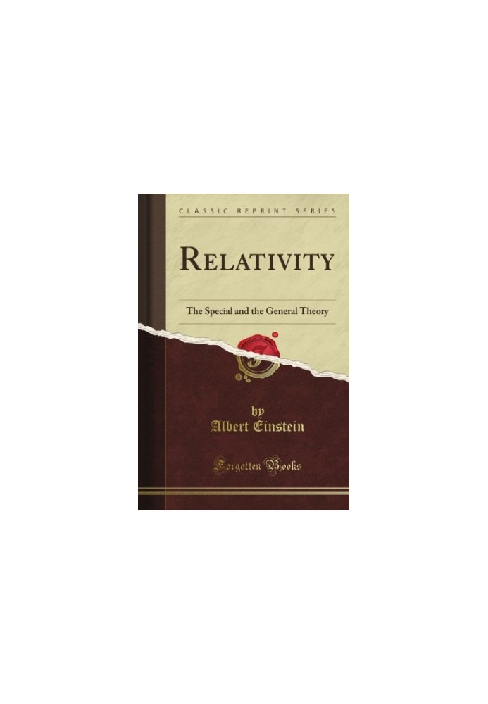 Relativity: The Special and the General Theory
