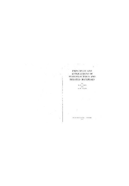 Principles and applications of ferroelectrics and related materials
