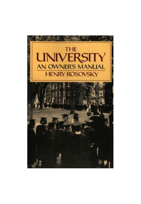 The university: an owner's manual