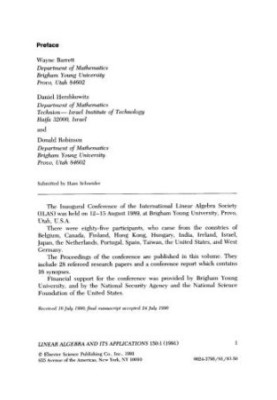 Linear Algebra and its Applications. Volume 150