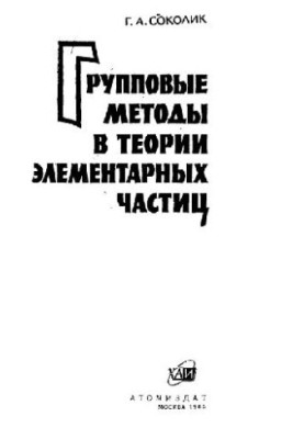 Group Methods in Elementary Particle Theory