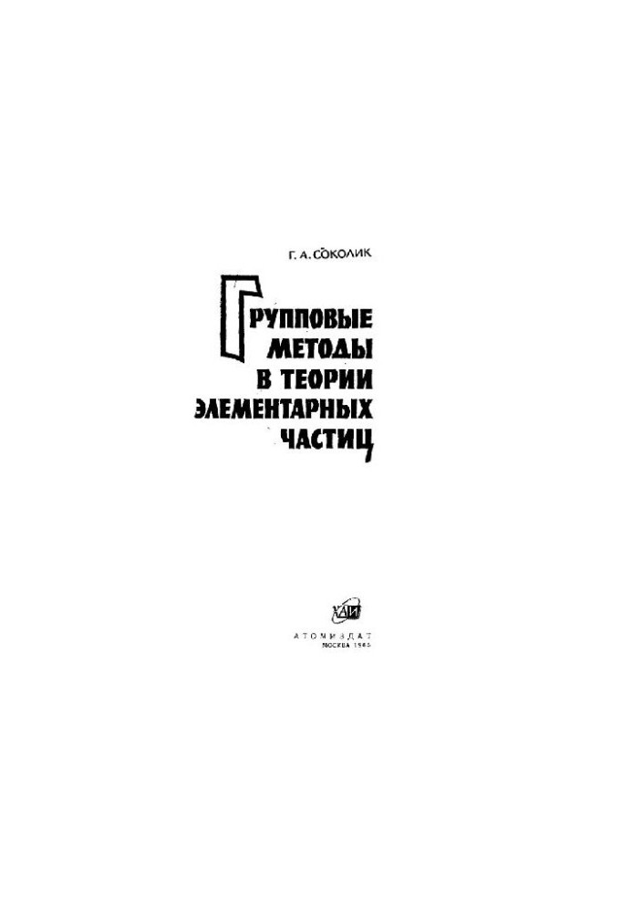 Group Methods in Elementary Particle Theory