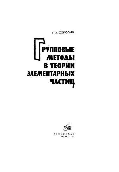 Group Methods in Elementary Particle Theory