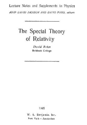 Special Theory of Relativity