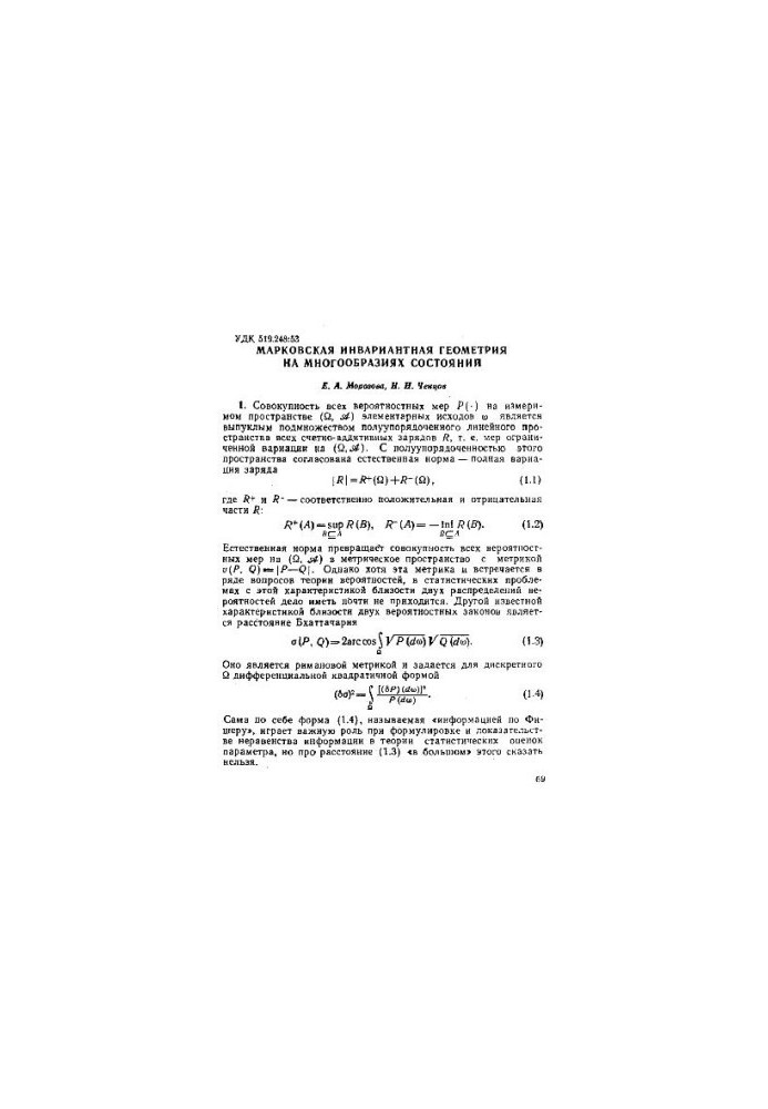 Markov invariant geometry on state manifolds