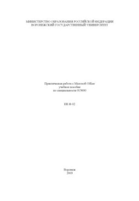 Практическая работа с Microsoft Office: Учебное пособие