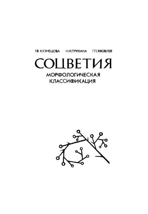 Inflorescences. Morphological classification. St. Petersburg, 1992