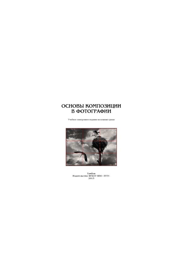 Basics of composition in photography. Methodical instructions