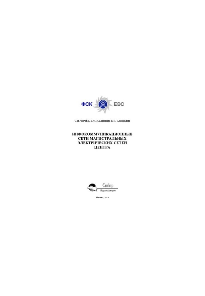 Information and communication networks of the main power grids of the Center. Monograph