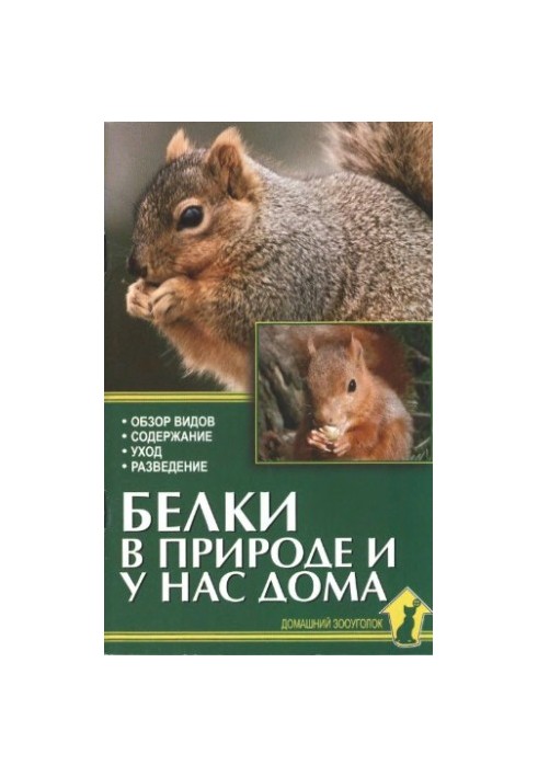 Squirrels in nature and at home