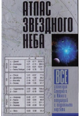 Atlas of the starry sky. All constellations of the Northern and Southern hemispheres with detailed maps