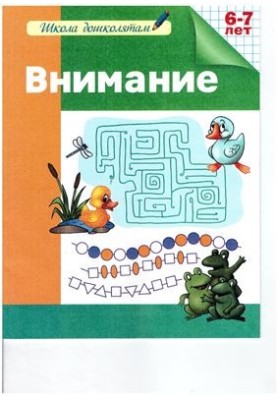 Attention. Workbook. 6-7 years