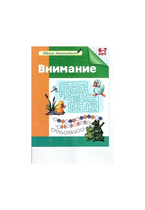 Attention. Workbook. 6-7 years