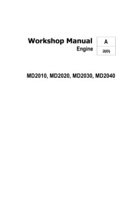 Ремонтне керівництво для морських двигунів Volvo Penta MD201OA/B/C, MD202OA/B/C, MD203OA/B/C, MD204OA/B/C.