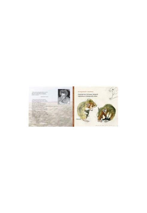 Portraits of steppe animals of Europe and North Asia