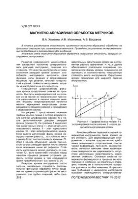 Магнітно-абразивна обробка різців
