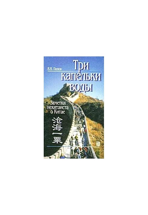 Three drops of water: notes of a non-Chinese about China