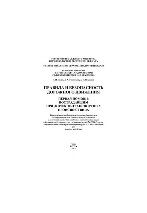 Правила и безопасность дорожного движения. Первая помощь пострадавшим при дорожно-транспортных происшествиях