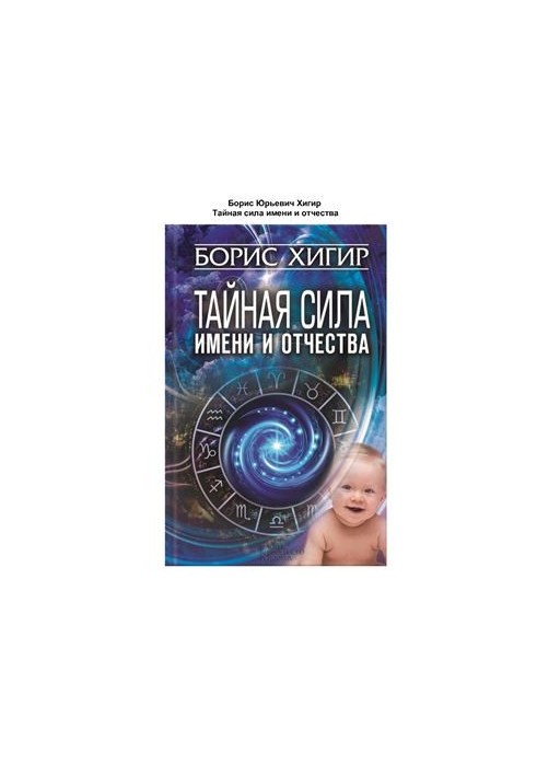 Тайная сила имени и отчества