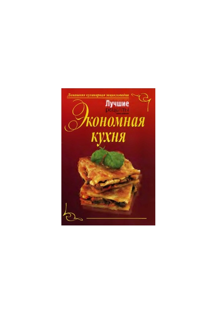 Economy kitchen. Home culinary encyclopedia
