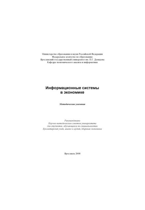 Information systems in the economy (80.00 rubles)