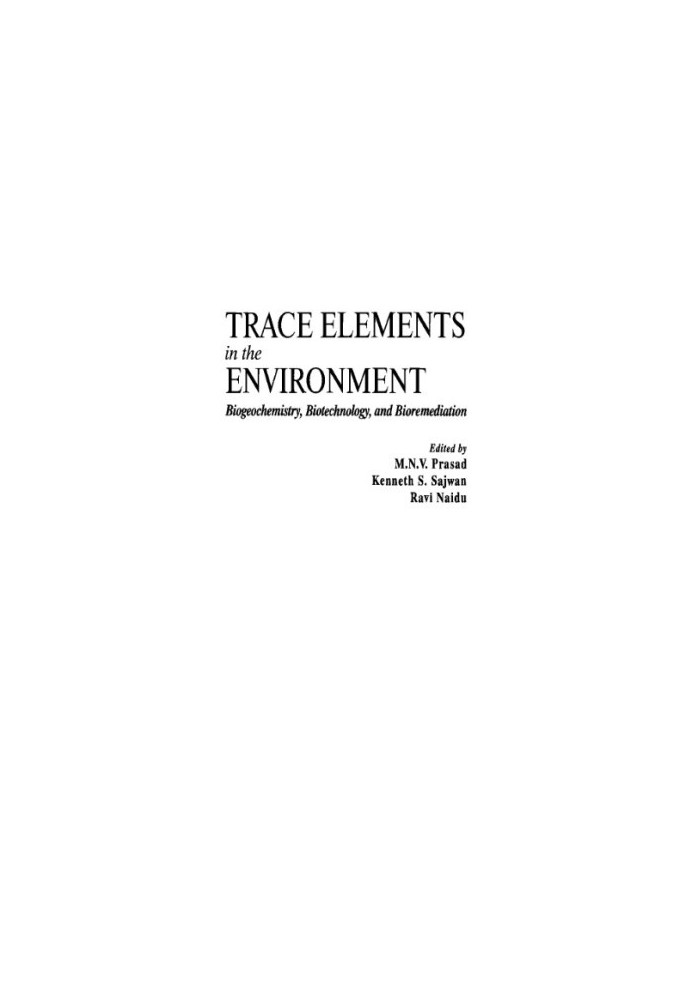 Micronutrients in the environment. Biogeochemistry, biotechnology and bioremediation