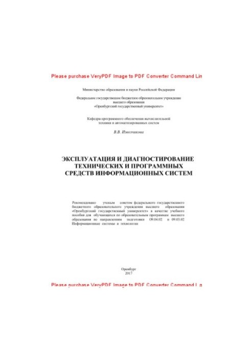 Operation and diagnosis of technical and software information systems
